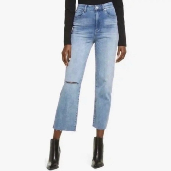 BLANK NYC The Baxter Jean Women’s 25 Ribcage High Rise Straight Leg Stretch - Picture 1 of 7